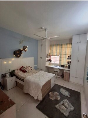 Living Room in 3.5 BHK Apartment at Prestige Lakeside Habitat, Varthur – for Rent