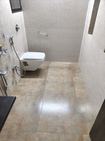 Bathroom in 2 BHK Apartment at Akshar Shreeji Heights, Seawoods – for Rent