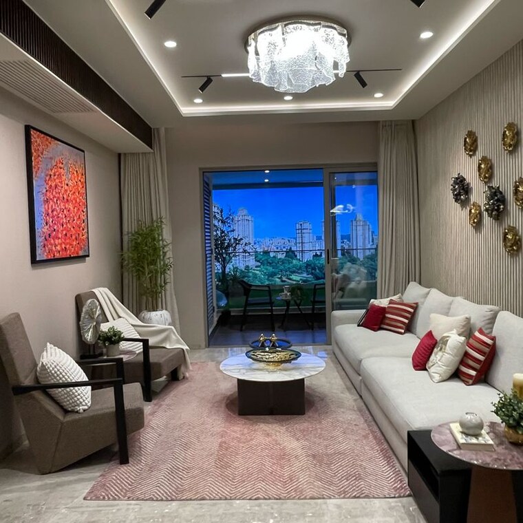 Living Room, powai 3 Bedroom 1103 Sq.Ft. Apartment In Powai Mumbai 9364105