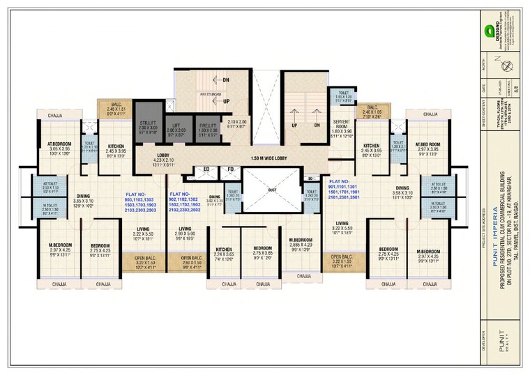 Floor Plan, punit-imperia 3 Bedroom 1068 Sq.Ft. Apartment In Kharghar Sector 19 Navi Mumbai 9484965