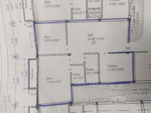 Floor Plan in 2 BHK Apartment at Pallikaranai – for Sale