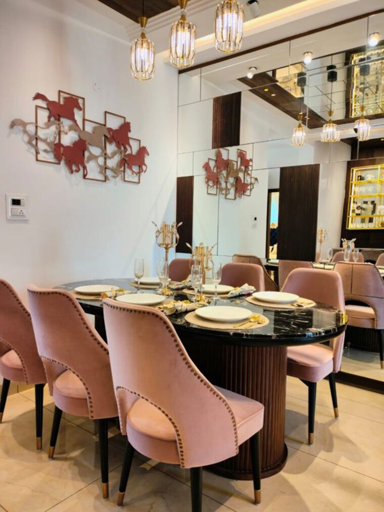 Dining area, dhakoli 4 Bedroom 2281 Sq.Ft. Apartment In Dhakoli Zirakpur 9698391