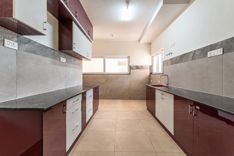 Kitchen, prestige-waterford 3.5 Bedroom 2027 Sq.Ft. Apartment In Whitefield Bangalore 9698552