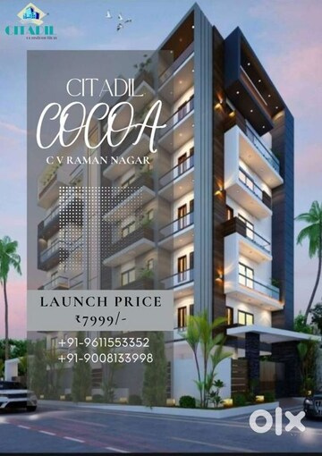 3 BHK Apartment For Sale in Cv Raman Nagar