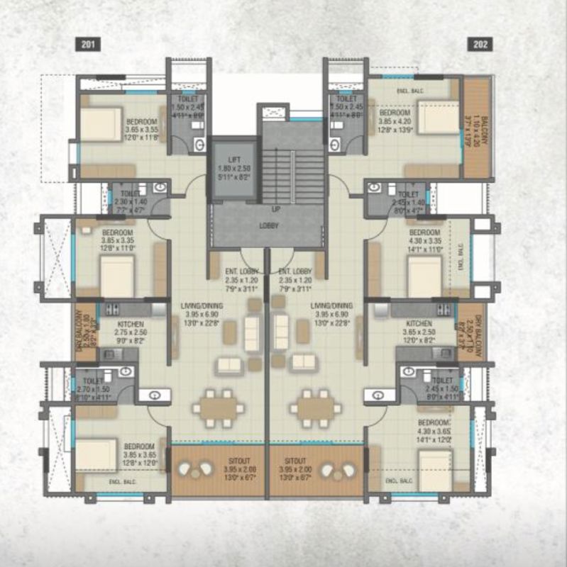 3 BHK Builder Floor For Sale in Paranjape Chayya