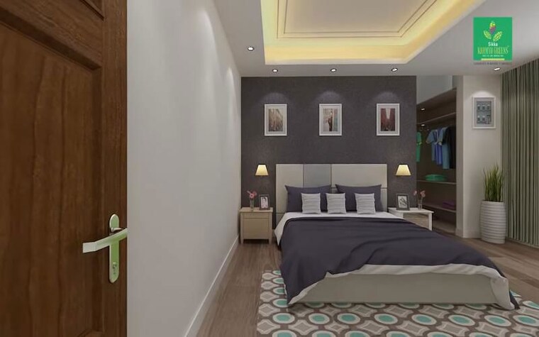 Bedroom, sikka-kaamya-greens 2 Bedroom 990 Sq.Ft. Apartment In Sector 10 Greater Noida Greater Noida 9702178