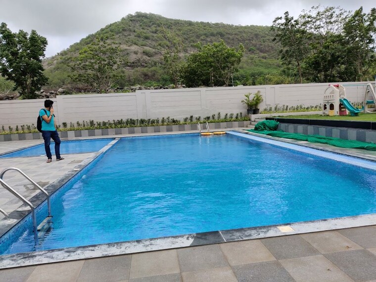 Swimming Pool, bk-jhala-mahalunge-riviera 3 Bedroom 989 Sq.Ft. Apartment In Mahalunge Pune 9702404