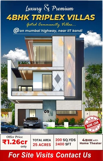 3 BHK Villa For Sale in Rudraram