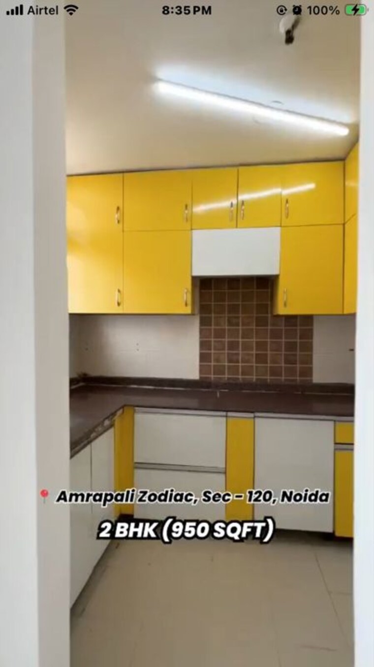 Kitchen, amrapali-zodiac 2 Bedroom 950 Sq.Ft. Apartment In Sector 120 Noida 9703561