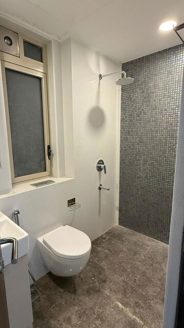 Bathroom in 3 BHK Apartment at Lodha World View, Worli – for Rent