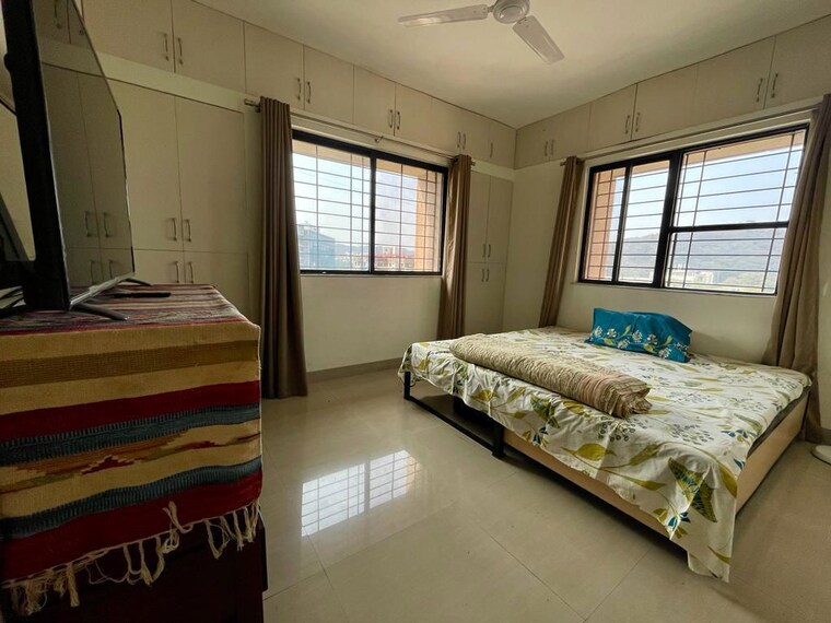 Bedroom, kumar-papillon 3 Bedroom 941 Sq.Ft. Apartment In Pashan Gaon Pune 9704475