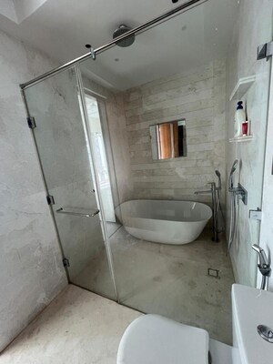 Bathroom in 3 BHK Apartment at Indiabulls Blu, Worli – for Rent