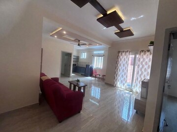 Living Room in 3 BHK Builder Floor at Sanjay Nagar – for Rent