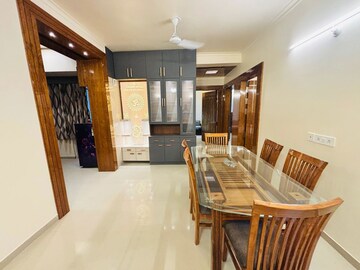 Dining area in 3 BHK Apartment at Gomti Nagar – for Rent