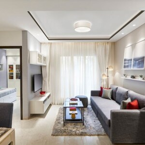 Living Room in 1 BHK Apartment at Thakkar Estate – for Sale