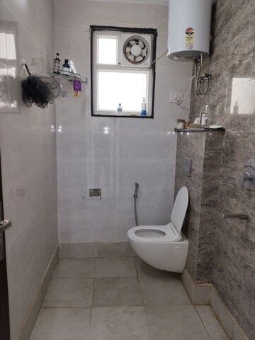 Bathroom in 3 BHK Apartment at Panchsheel Vihar – for Rent