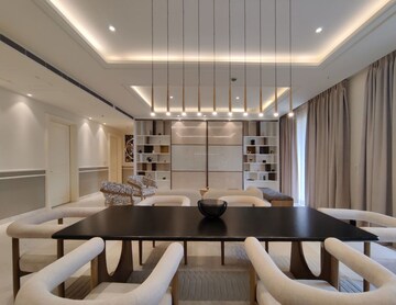 Living Room in 3 BHK Apartment at Bhartiya Leela Residences, Thanisandra Main Road – for Rent