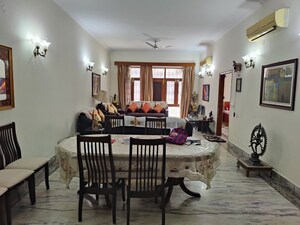 Dining area in 3 BHK Independent House at Adinath Nagar – for Rent