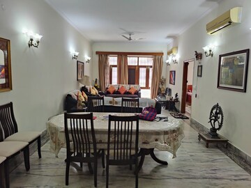 Dining area in 3 BHK Independent House at Adinath Nagar – for Rent