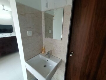 Bathroom in 2 BHK Apartment at Shapoorji Pallonji Sensorium, Hinjewadi – for Rent