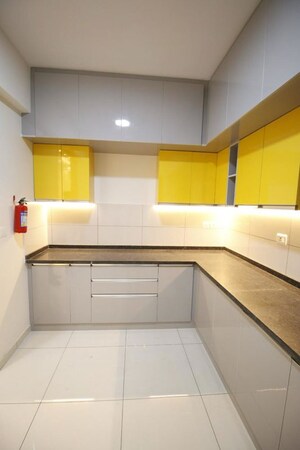 Kitchen in 3 BHK Apartment at LnT Raintree Boulevard, Hebbal – for Rent