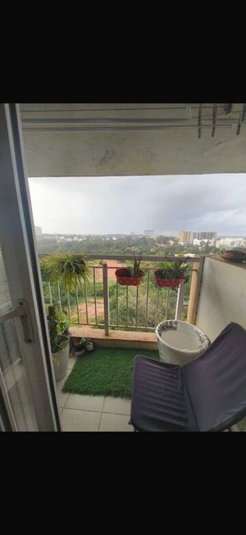 Balcony in 3 BHK Apartment at Mantri Webcity, Hennur – for Rent