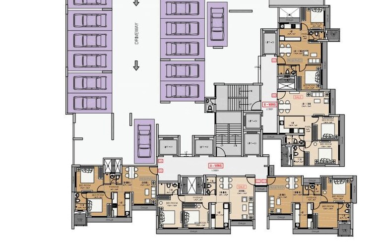 Floor Plan, charkop sector 4 2 Bedroom 816 Sq.Ft. Builder Floor In Charkop Sector 4 Mumbai 9708387