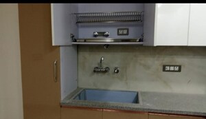 Kitchen in 4 BHK Builder Floor at Freedom Fighters Enclave – for Sale