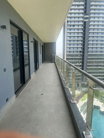 Balcony in 3 BHK Apartment at Krisumi Waterfall Residences, Sector 36a – for Rent