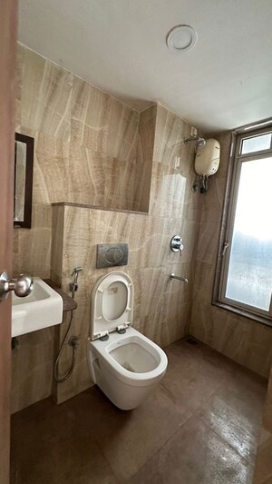Bathroom in 1 BHK Apartment at Lodha Amara, Kolshet Road – for Rent
