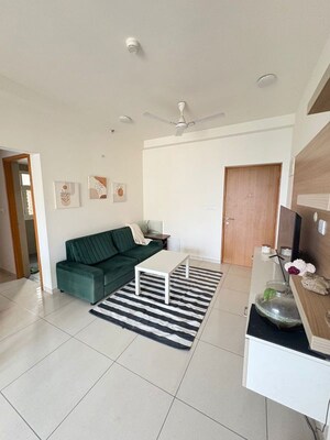 Living Room in 2 BHK Apartment at Sobha Dream Gardens, Thanisandra Main Road – for Rent