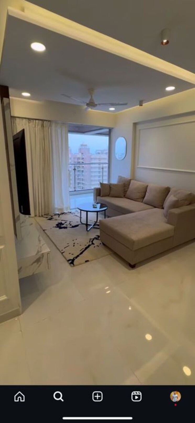 Living Room, gaikwad-miro 3 Bedroom 952 Sq.Ft. Apartment In Punawale Pune 9712151