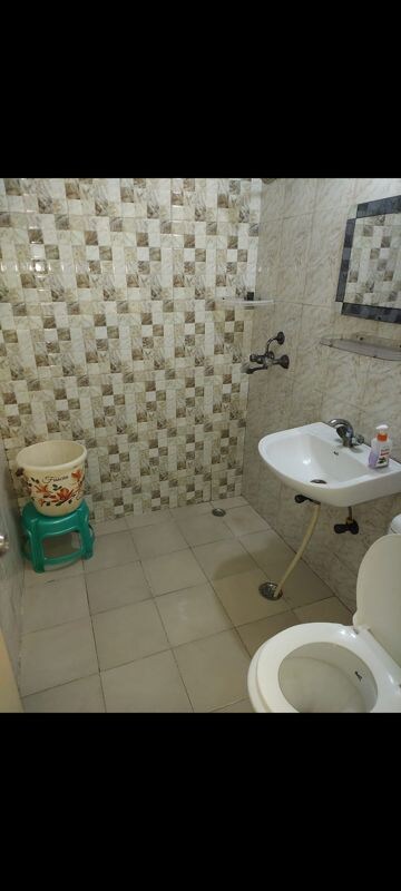 Bathroom in 1 RK Apartment at Antriksh Golf View, Sector 78 – for Rent