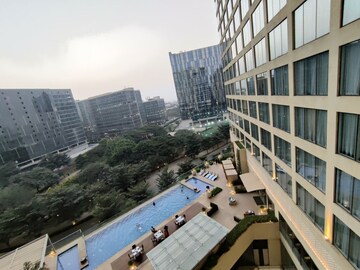 Balcony in 2 BHK Apartment at Bhartiya Leela Residences, Thanisandra Main Road – for Rent