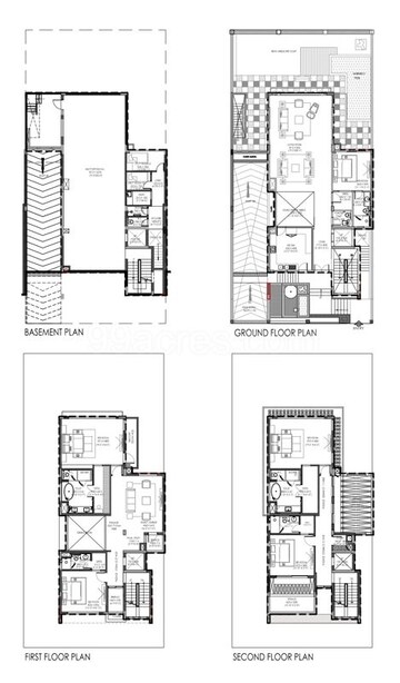 Floor Plan in 5 BHK Apartment at Experion Windchants, Sector 112 – for Sale
