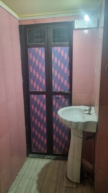 Bathroom in 1 BHK Apartment at Raghukul Society, Kalwa – for Rent
