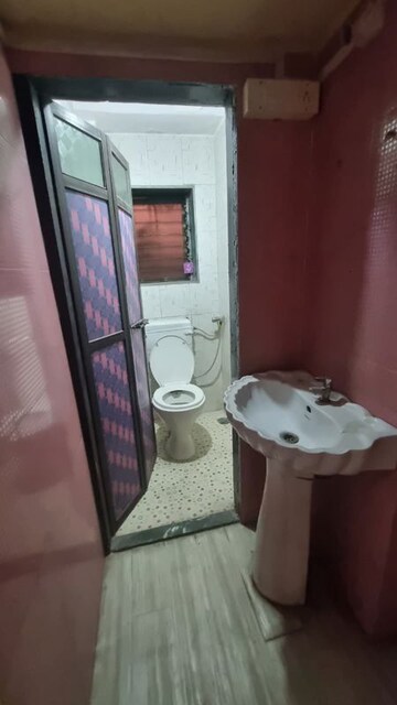 Bathroom in 1 BHK Apartment at Raghukul Society, Kalwa – for Rent