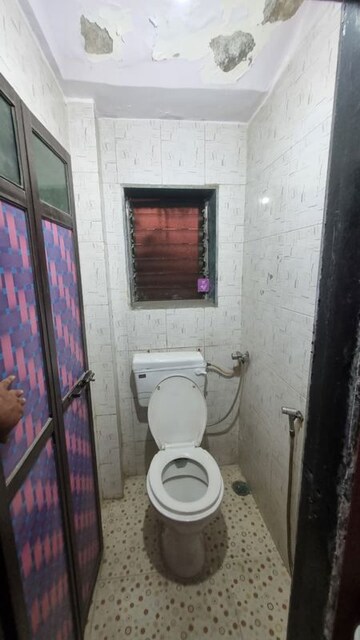 Bathroom in 1 BHK Apartment at Raghukul Society, Kalwa – for Rent