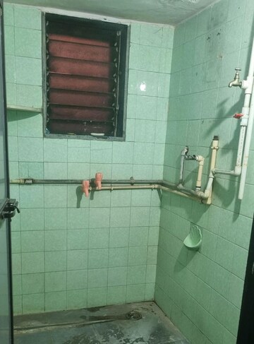 Bathroom in 1 BHK Apartment at Raghukul Society, Kalwa – for Rent