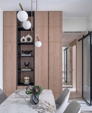 Living Room in 2 BHK Apartment at Indiabulls Blu, Worli – for Rent