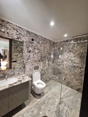 Bathroom in 2 BHK Builder Floor at Chattarpur – for Sale