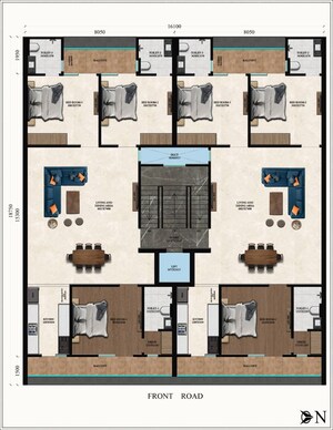 Floor Plan in 3 BHK Builder Floor at Sector 87 – for Sale