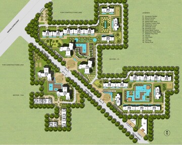 Master Plan in 3 BHK Apartment at Puri Diplomatic Greens Phase I, Sector 111 – for Sale