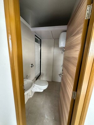 Bathroom in 1 BHK Apartment at Marathon Neo Hills, Tembhipada – for Rent