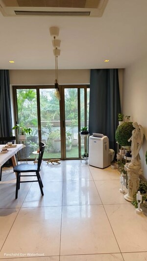 Living Room in 4 BHK Apartment at Panchshil Eon Waterfront I, Kharadi – for Sale