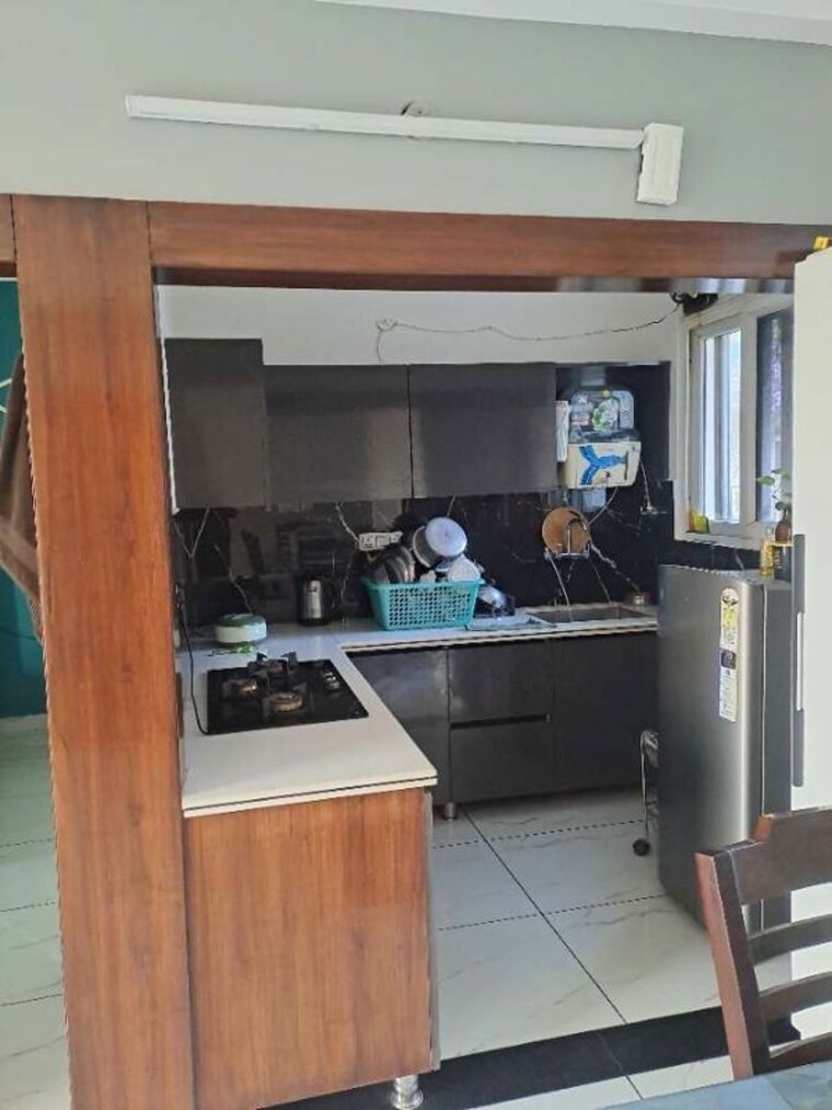 Kitchen, green-valley-heights 2 Bedroom 1350 Sq.Ft. Builder Floor In Dhakoli Zirakpur 9719623