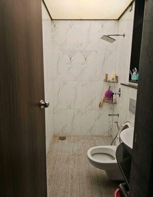 Bathroom in 2 BHK Apartment at Vasant Fiona, Pokhran Road No Two – for Rent