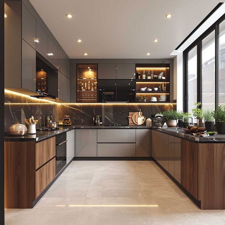 Kitchen, experion-windchants 4 Bedroom 4350 Sq.Ft. Apartment In Sector 112 Gurgaon 9720274