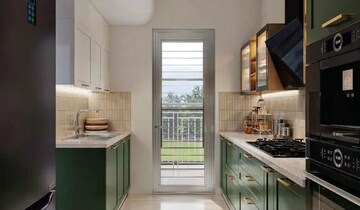 Kitchen in 3 BHK Apartment at Ashiana Aaroham, Sector 80 – for Sale