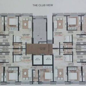 Floor Plan in 3 BHK Apartment at Andheri West – for Rent